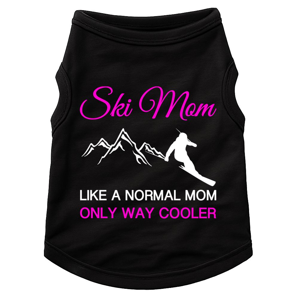 Ski Mom Funny Skiing Mama Mother Winter Sport Lover Gift Great Gift Doggie Tank