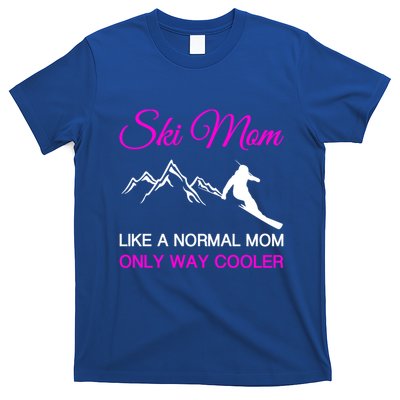 Ski Mom Funny Skiing Mama Mother Winter Sport Lover Gift Great Gift T-Shirt