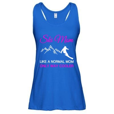 Ski Mom Funny Skiing Mama Mother Winter Sport Lover Gift Great Gift Ladies Essential Flowy Tank