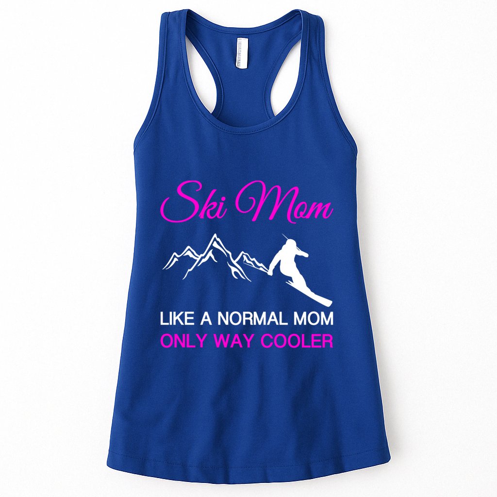 Ski Mom Funny Skiing Mama Mother Winter Sport Lover Gift Great Gift Womens Tank Top