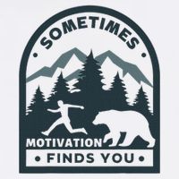 Sometimes Motivation Finds You Funny Running Gym Fi T-Shirt