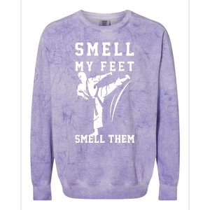 Smell My Feet Funny Taekwondo Colorblast Crewneck Sweatshirt