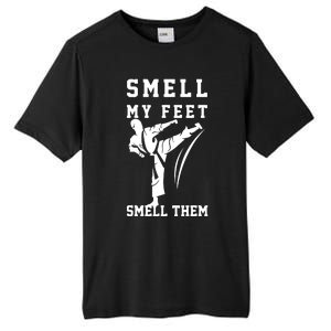 Smell My Feet Funny Taekwondo Tall Fusion ChromaSoft Performance T-Shirt