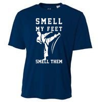 Smell My Feet Funny Taekwondo Cooling Performance Crew T-Shirt