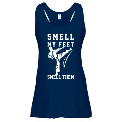 Smell My Feet Funny Taekwondo Ladies Essential Flowy Tank