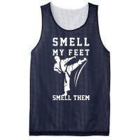 Smell My Feet Funny Taekwondo Mesh Reversible Basketball Jersey Tank