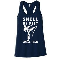 Smell My Feet Funny Taekwondo Women's Racerback Tank