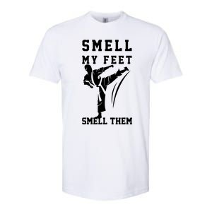 Smell My Feet Funny Taekwondo Softstyle CVC T-Shirt