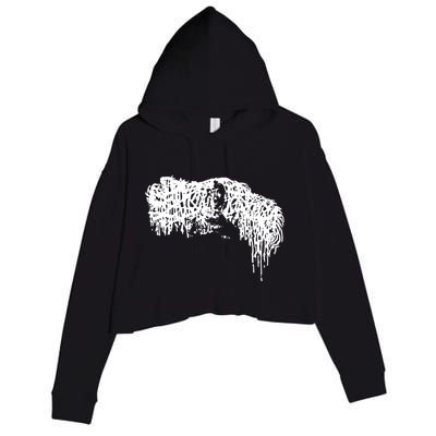 Sick Music For Sick Cunts Crop Fleece Hoodie