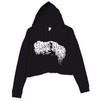 Sick Music For Sick Cunts Crop Fleece Hoodie