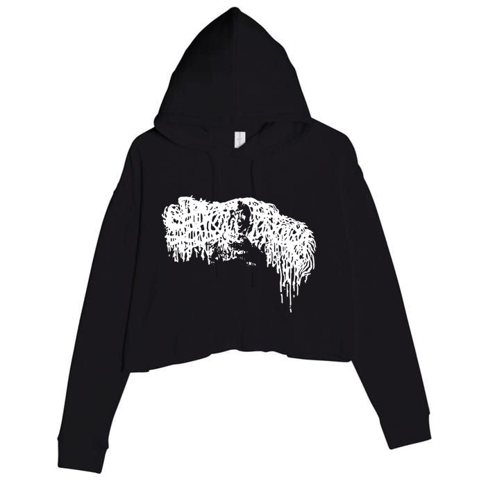 Sick Music For Sick Cunts Crop Fleece Hoodie