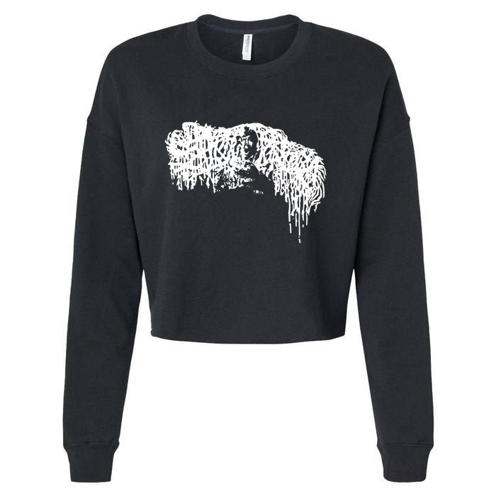 Sick Music For Sick Cunts Cropped Pullover Crew