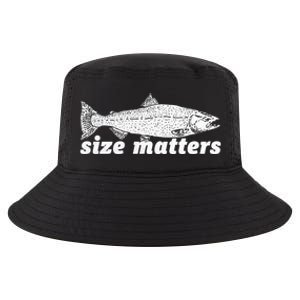 Size Matters Funny Fishing Fisher Funny Novelty Funny Gift Cool Comfort Performance Bucket Hat