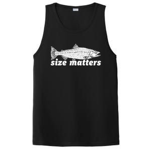 Size Matters Funny Fishing Fisher Funny Novelty Funny Gift PosiCharge Competitor Tank