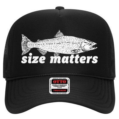 Size Matters Funny Fishing Fisher Funny Novelty Funny Gift Trucker Hat