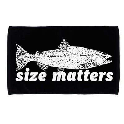 Size Matters Funny Fishing Fisher Funny Novelty Funny Gift Microfiber Hand Towel
