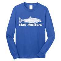 Size Matters Funny Fishing Fisher Funny Novelty Funny Gift Long Sleeve Shirt