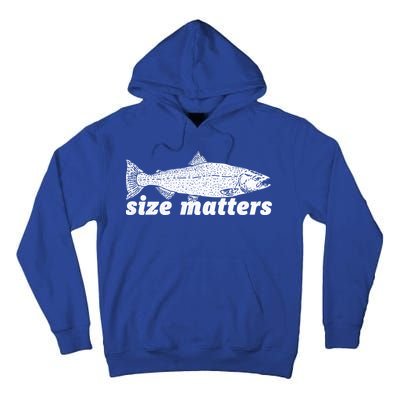 Size Matters Funny Fishing Fisher Funny Novelty Funny Gift Tall Hoodie