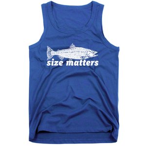 Size Matters Funny Fishing Fisher Funny Novelty Funny Gift Tank Top