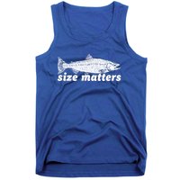 Size Matters Funny Fishing Fisher Funny Novelty Funny Gift Tank Top