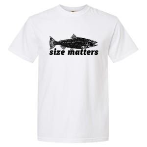 Size Matters Funny Fishing Fisher Funny Novelty Funny Gift Garment-Dyed Heavyweight T-Shirt