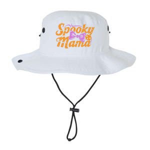 Spooky Mama Funny Mom Halloween Ghost Witch Bat Gift Legacy Cool Fit Booney Bucket Hat