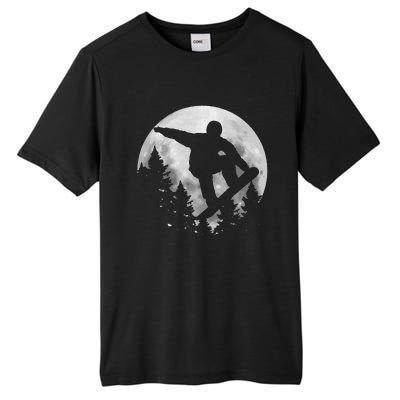 Snowboard Moon Funny Freestyle Snowboarding Tall Fusion ChromaSoft Performance T-Shirt