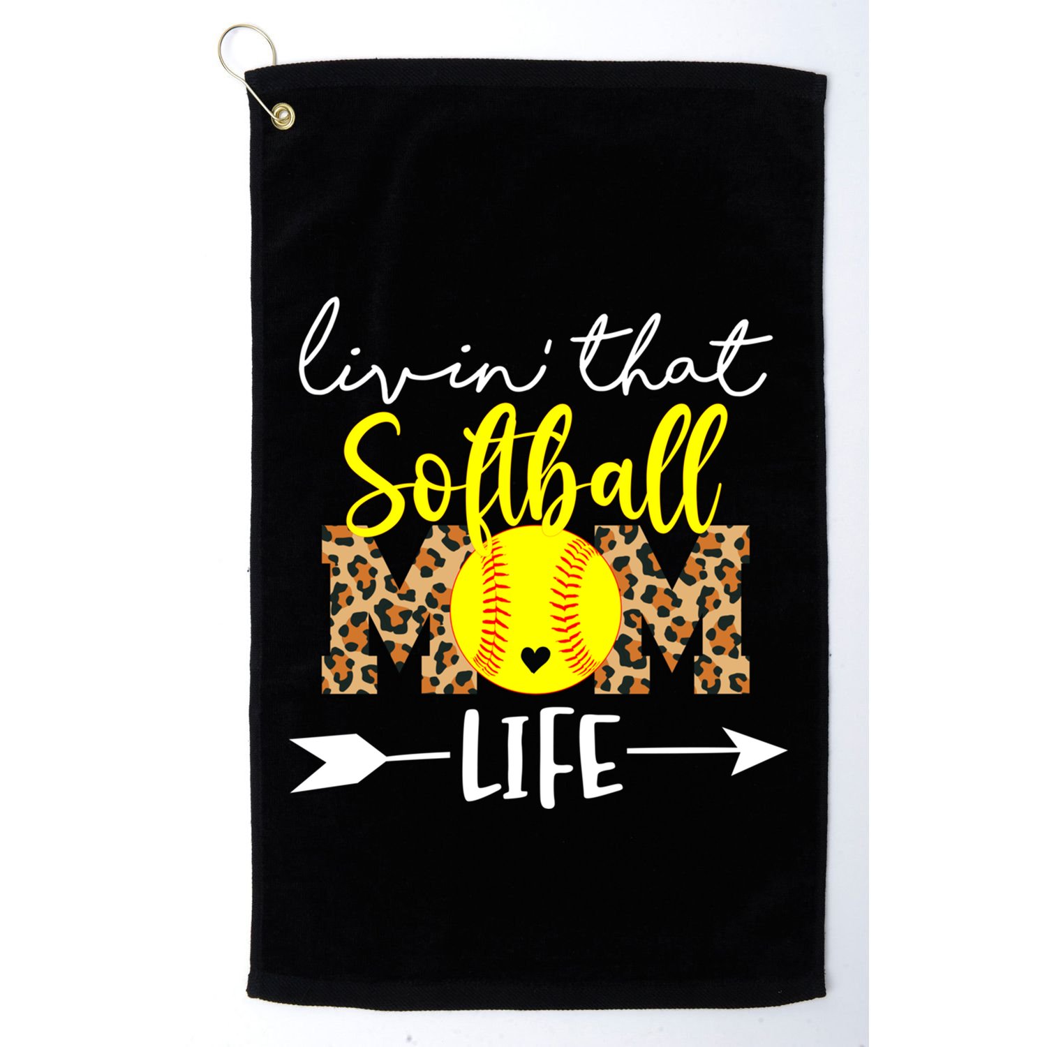 Softball Mom Funny Gift Softball Mom Gear Softball Mom Cute Gift Golf Towel