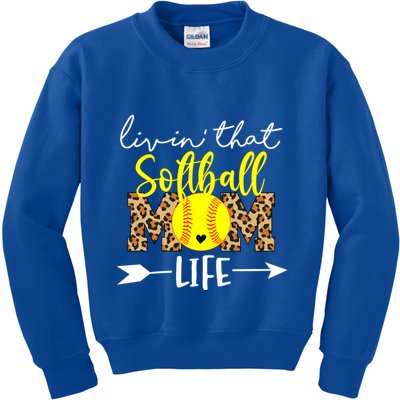 Softball Mom Funny Gift Softball Mom Gear Softball Mom Cute Gift Kids Sweatshirt