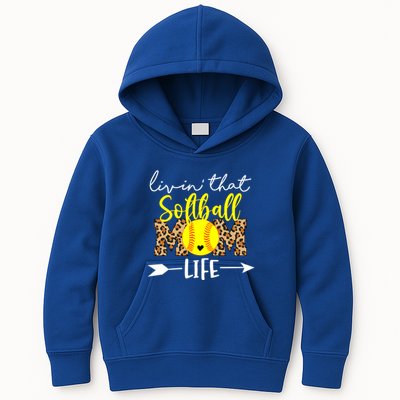 Softball Mom Funny Gift Softball Mom Gear Softball Mom Cute Gift Kids Hoodie