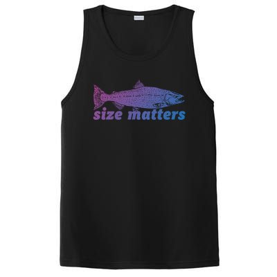 Size Matters Funny Fishing Fisher Funny Novelty Funny Gift PosiCharge Competitor Tank