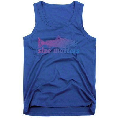 Size Matters Funny Fishing Fisher Funny Novelty Funny Gift Tank Top