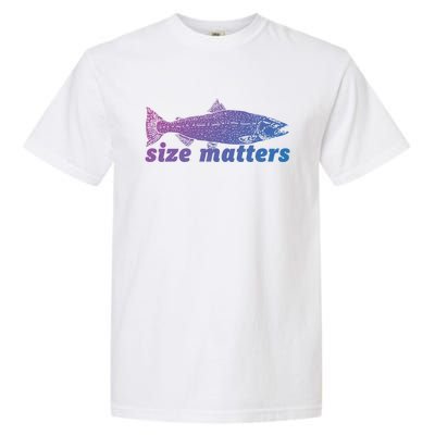 Size Matters Funny Fishing Fisher Funny Novelty Funny Gift Garment-Dyed Heavyweight T-Shirt