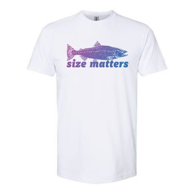 Size Matters Funny Fishing Fisher Funny Novelty Funny Gift Softstyle CVC T-Shirt