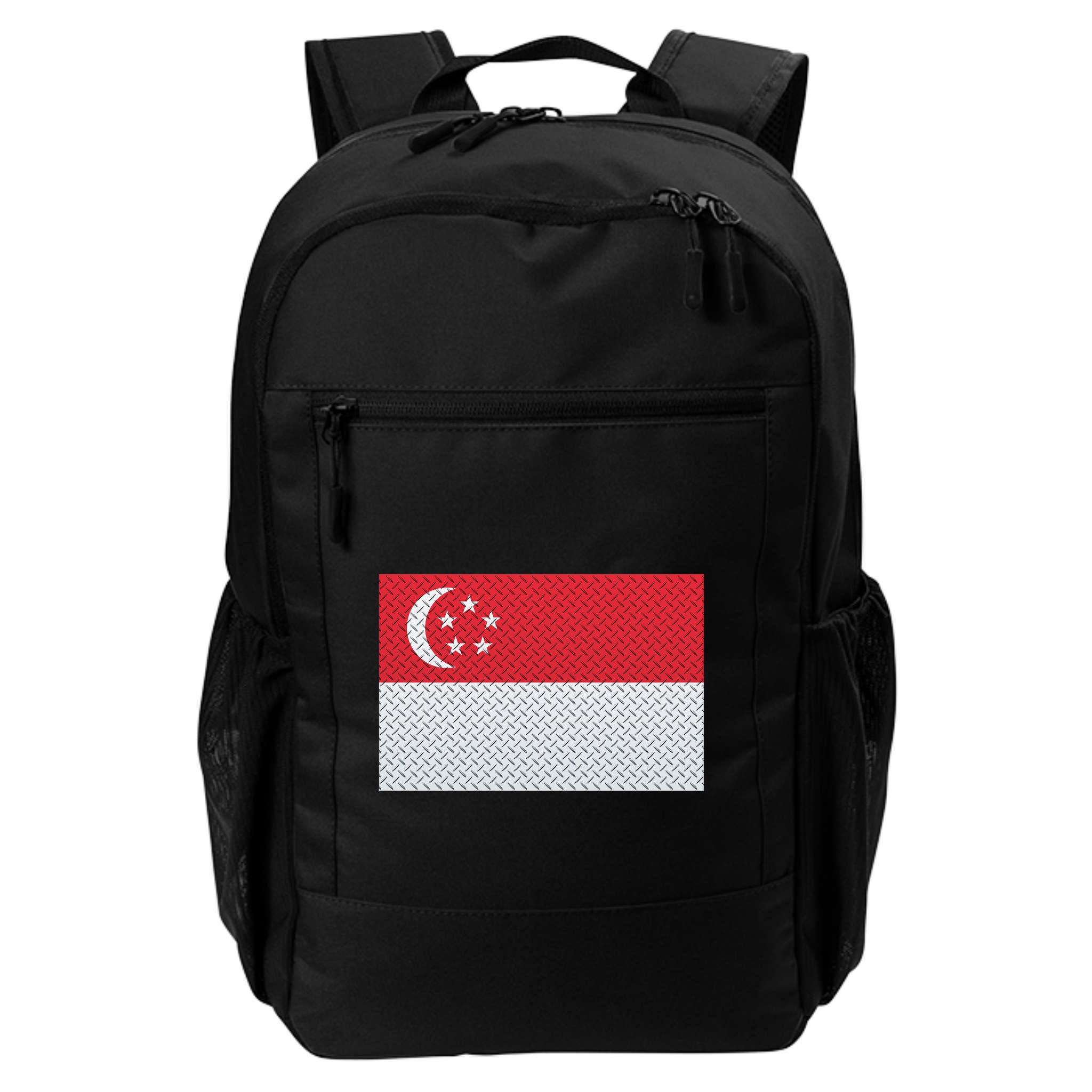 Singapore Metal Flag Shield Backpack