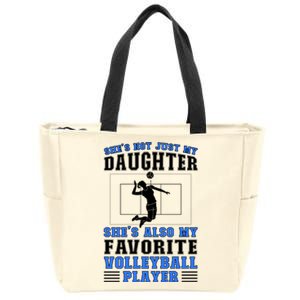 Shes My Favorite Volleyball Player Father Volleyball Dad Gift Zip Tote Bag