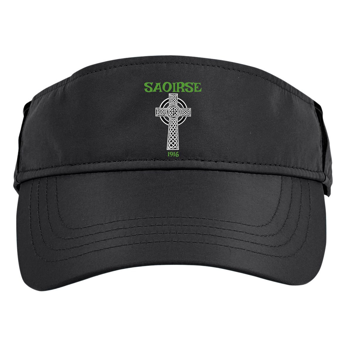 Saoirse Meaning Freedom Irish Republican With Celtic Cross Adult Drive Performance Visor