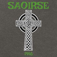 Saoirse Meaning Freedom Irish Republican With Celtic Cross Cotton Canvas Backpack