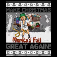 Sorry MericaS Full Funny Trump Maga Ugly Sweater Christmas 16 in Basic Backpack