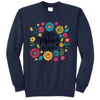 Spanish Mom Floral Flower Family Tall Sweatshirt