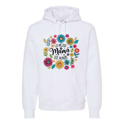 Spanish Mom Floral Flower Family Premium Hoodie