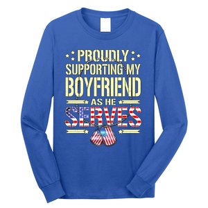 Support My Friend As He Serves Proud Army Friend Gift Long Sleeve Shirt