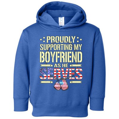 Support My Friend As He Serves Proud Army Friend Gift Toddler Hoodie