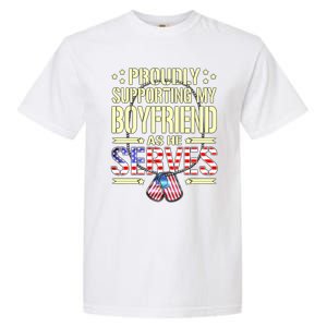 Support My Friend As He Serves Proud Army Friend Gift Garment-Dyed Heavyweight T-Shirt