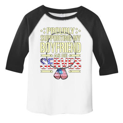 Support My Friend As He Serves Proud Army Friend Gift Toddler Fine Jersey T-Shirt