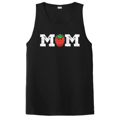 Strawberry Mom Fruit Lover Fruitarian Mother's Day Berry PosiCharge Competitor Tank