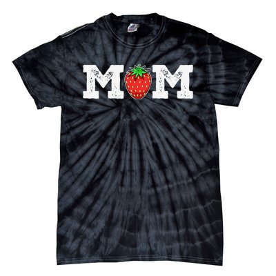 Strawberry Mom Fruit Lover Fruitarian Mother's Day Berry Tie-Dye T-Shirt