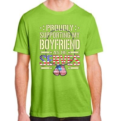 Support My Friend As He Serves Proud Army Friend Gift Cute Gift Adult ChromaSoft Performance T-Shirt