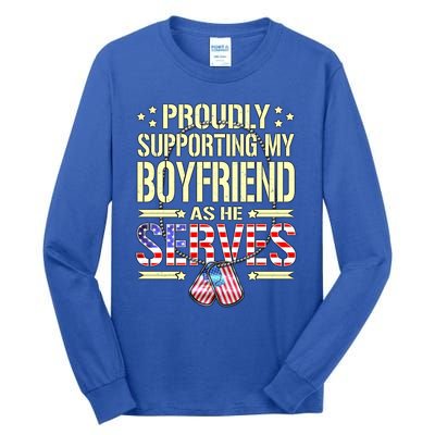 Support My Friend As He Serves Proud Army Friend Gift Cute Gift Tall Long Sleeve T-Shirt