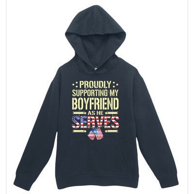 Support My Friend As He Serves Proud Army Friend Gift Cute Gift Urban Pullover Hoodie